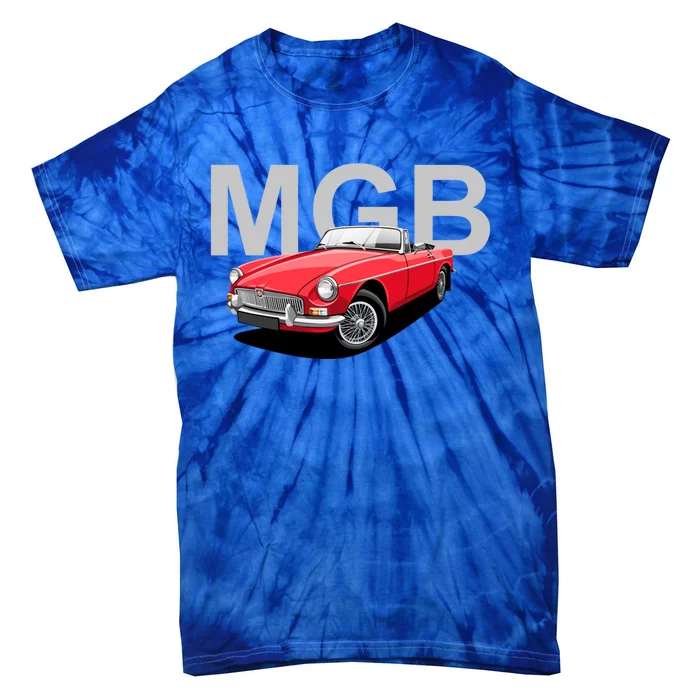 Classic British Mgb Sports Car Great Gift Tie-Dye T-Shirt