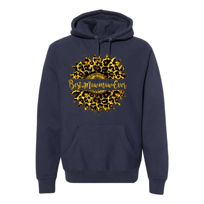 Cute Best Mawmaw Ever Happy Mother's Day Sunflower Premium Hoodie