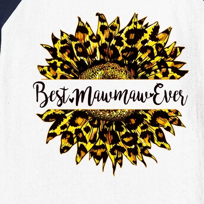 Cute Best Mawmaw Ever Happy Mother's Day Sunflower Baseball Sleeve Shirt