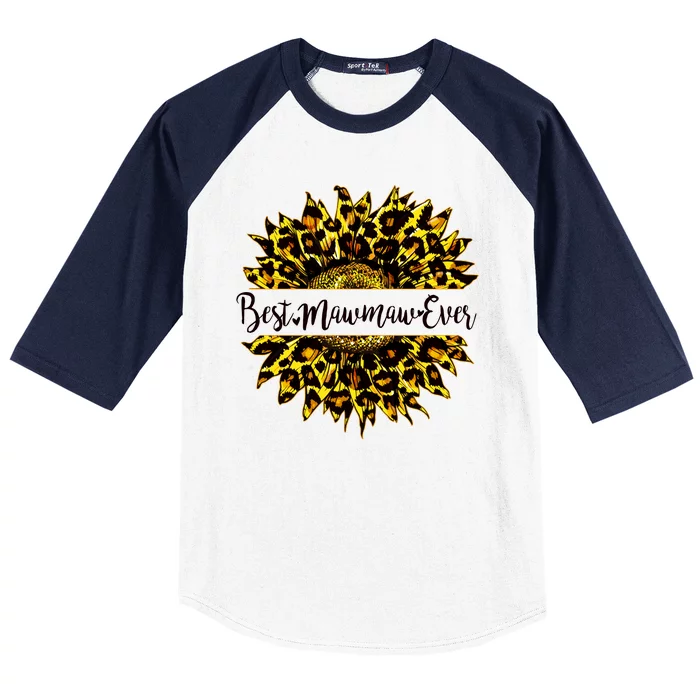 Cute Best Mawmaw Ever Happy Mother's Day Sunflower Baseball Sleeve Shirt