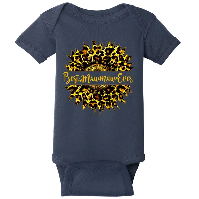 Cute Best Mawmaw Ever Happy Mother's Day Sunflower Baby Bodysuit