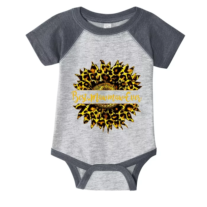 Cute Best Mawmaw Ever Happy Mother's Day Sunflower Infant Baby Jersey Bodysuit