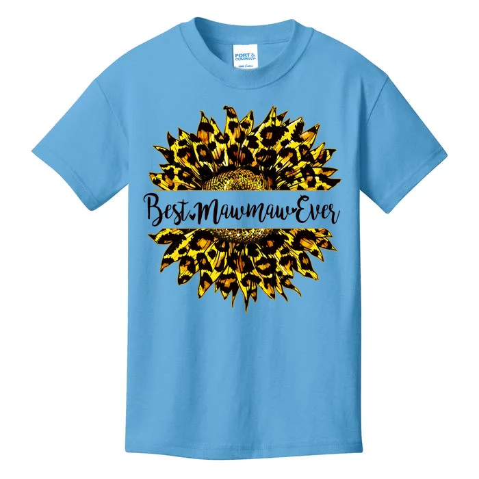 Cute Best Mawmaw Ever Happy Mother's Day Sunflower Kids T-Shirt