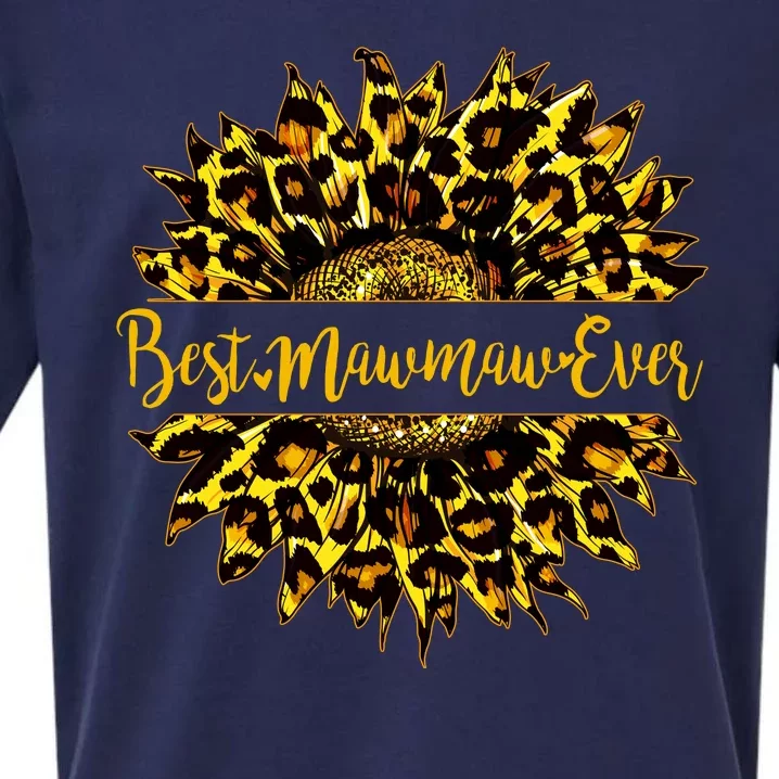 Cute Best Mawmaw Ever Happy Mother's Day Sunflower Sueded Cloud Jersey T-Shirt