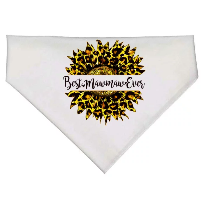 Cute Best Mawmaw Ever Happy Mother's Day Sunflower USA-Made Doggie Bandana