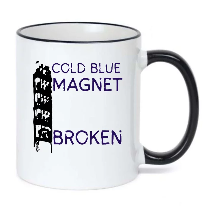 Cold Blue Magnet Broken Black Color Changing Mug