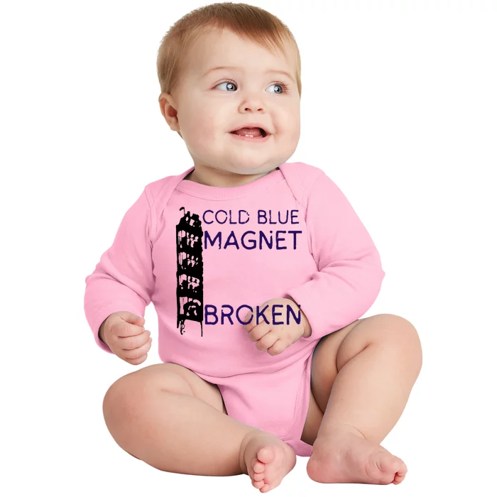 Cold Blue Magnet Broken Baby Long Sleeve Bodysuit