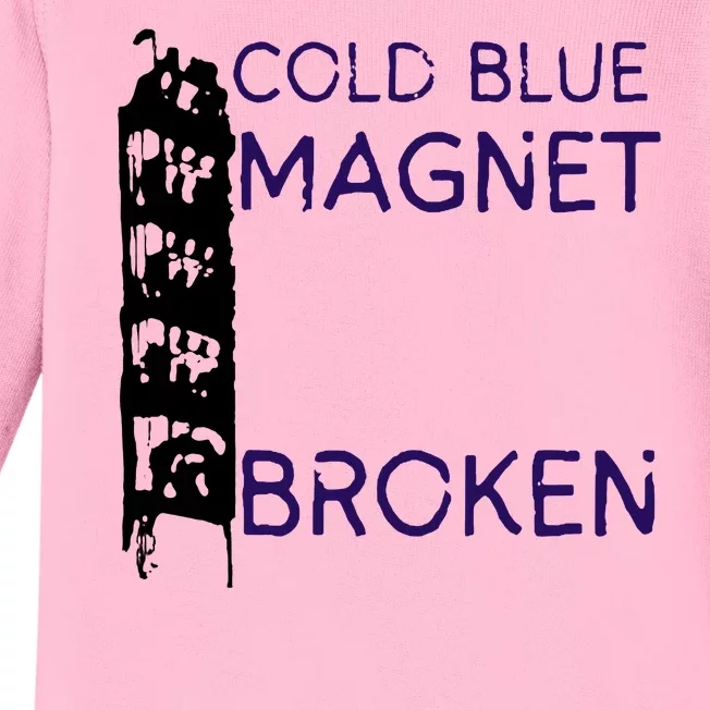 Cold Blue Magnet Broken Baby Long Sleeve Bodysuit