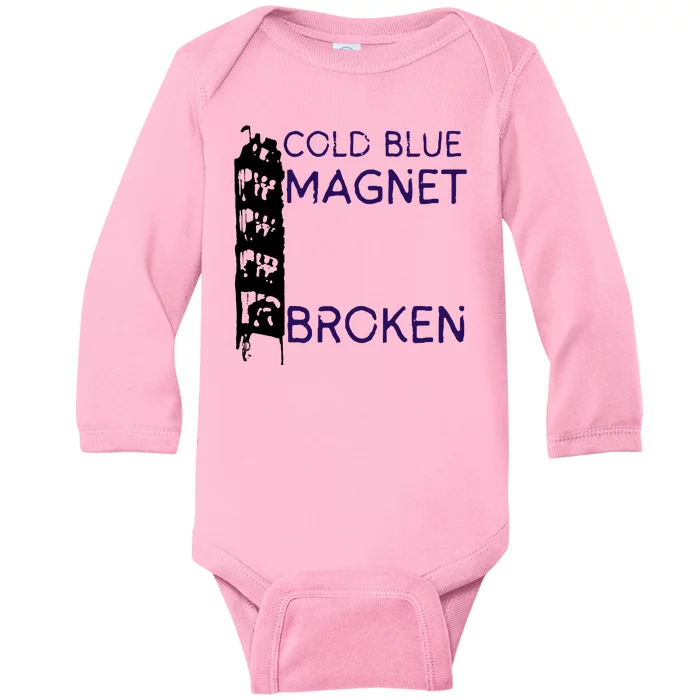 Cold Blue Magnet Broken Baby Long Sleeve Bodysuit