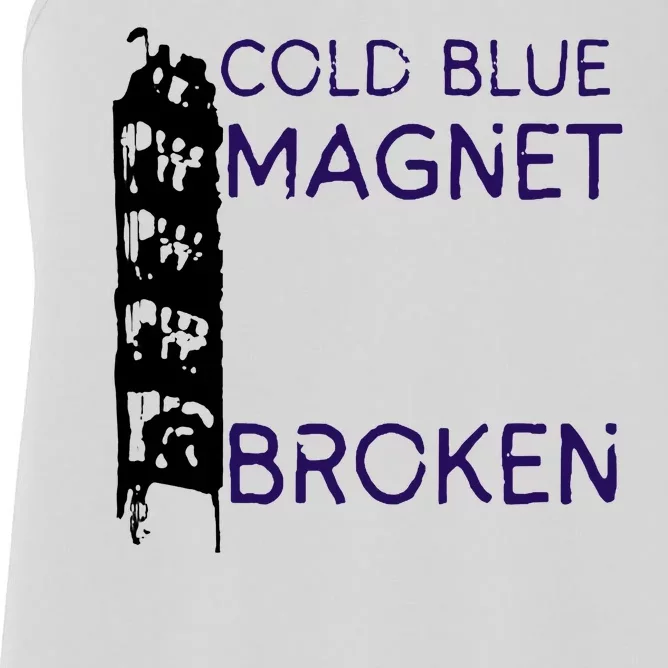 Cold Blue Magnet Broken Women's Racerback Tank