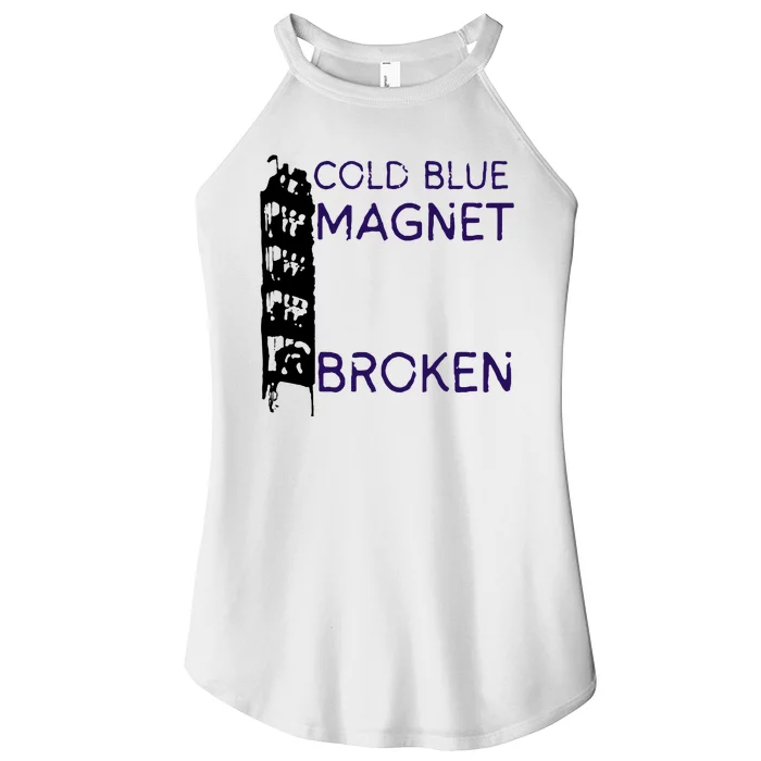 Cold Blue Magnet Broken Women’s Perfect Tri Rocker Tank