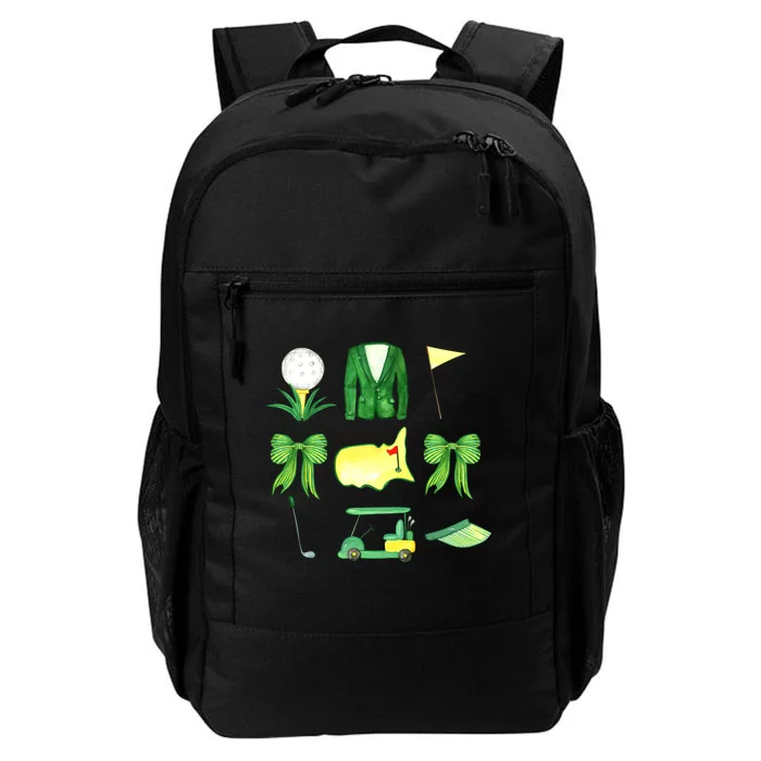 Coquette Bow Masters Golf Tournament Graphic Golfing Golfer Daily Commute Backpack