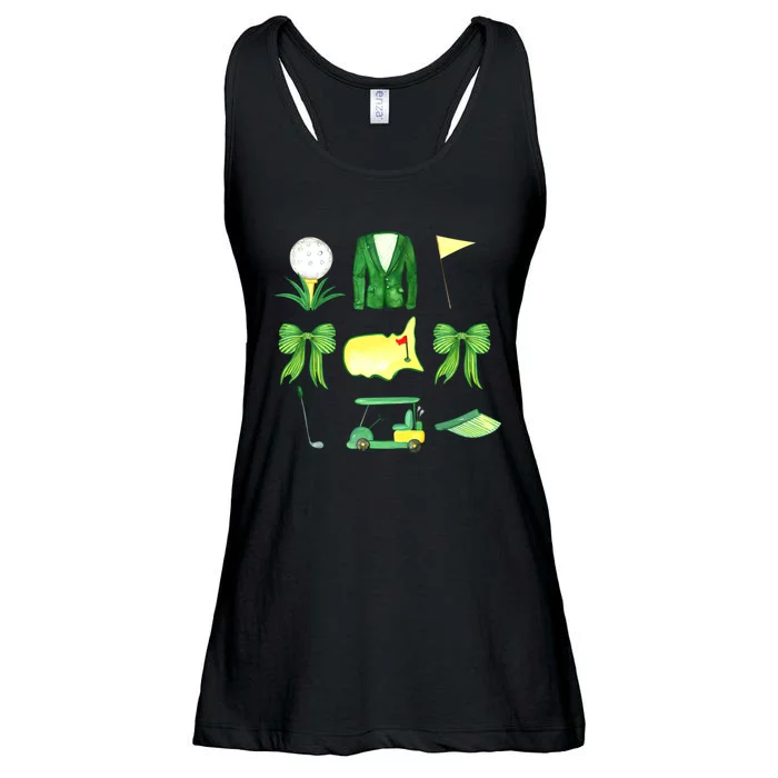 Coquette Bow Masters Golf Tournament Graphic Golfing Golfer Ladies Essential Flowy Tank