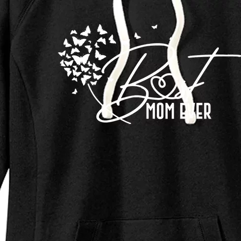 Cute Best Mom Ever Butterfly Dandelion Women's Fleece Hoodie