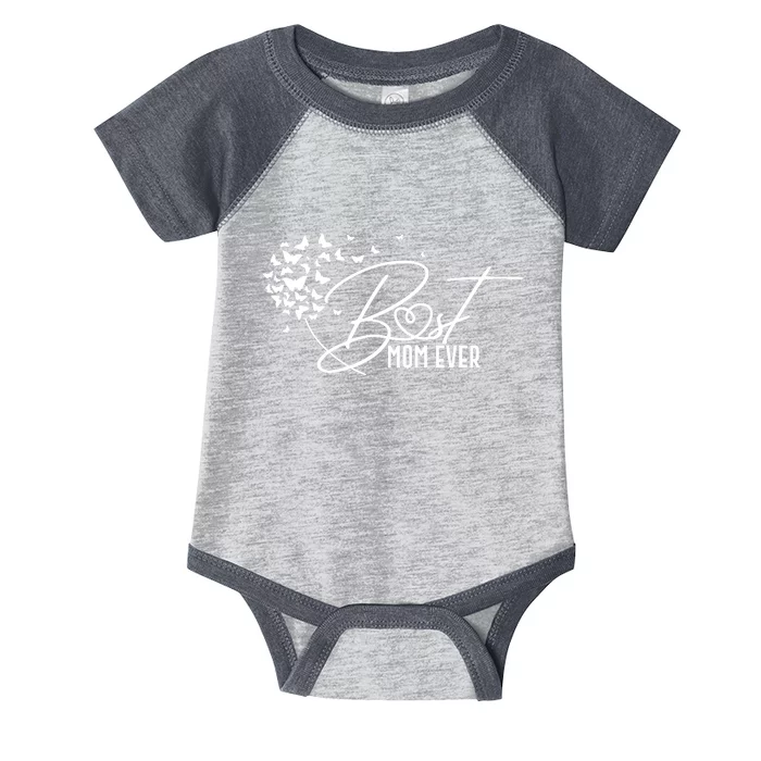 Cute Best Mom Ever Butterfly Dandelion Infant Baby Jersey Bodysuit