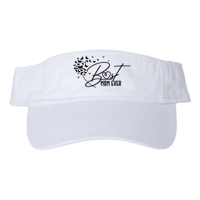 Cute Best Mom Ever Butterfly Dandelion Valucap Bio-Washed Visor