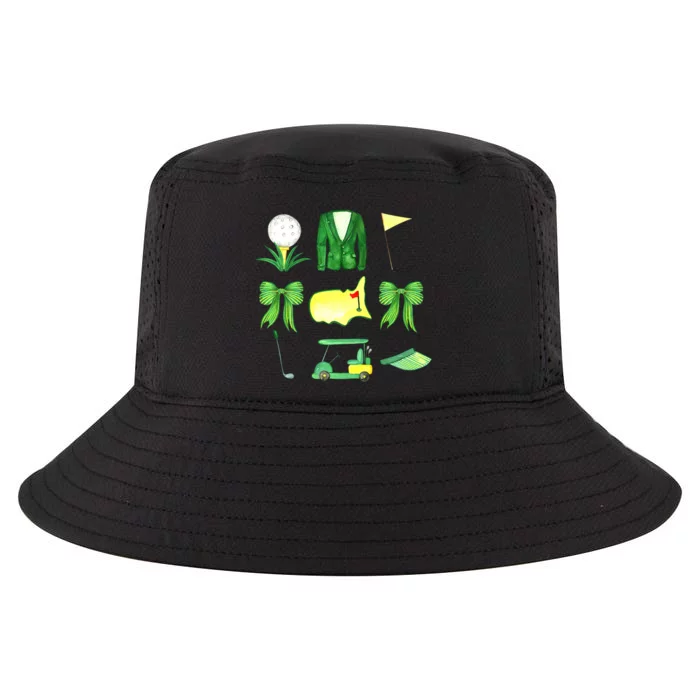 Coquette Bow Masters Golf Tournament Graphic Golfing Golfer Cool Comfort Performance Bucket Hat