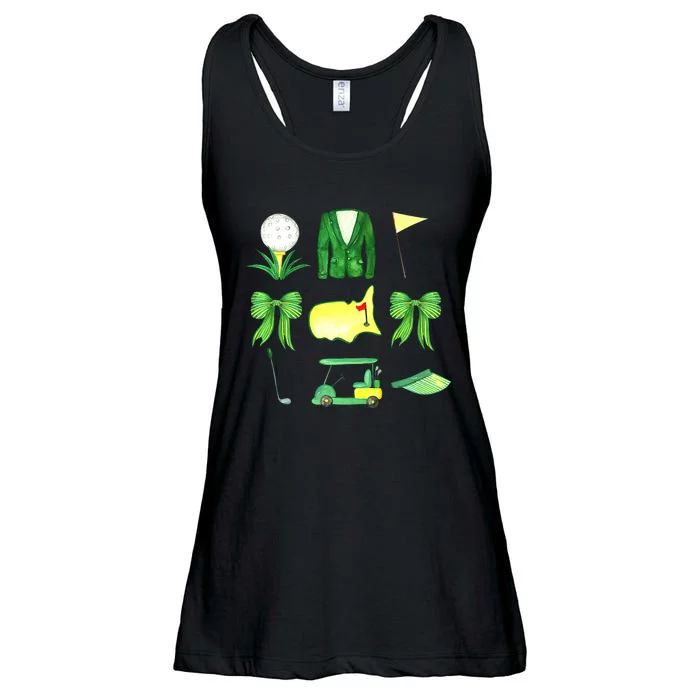 Coquette Bow Masters Golf Tournament Graphic Golfing Golfer Ladies Essential Flowy Tank