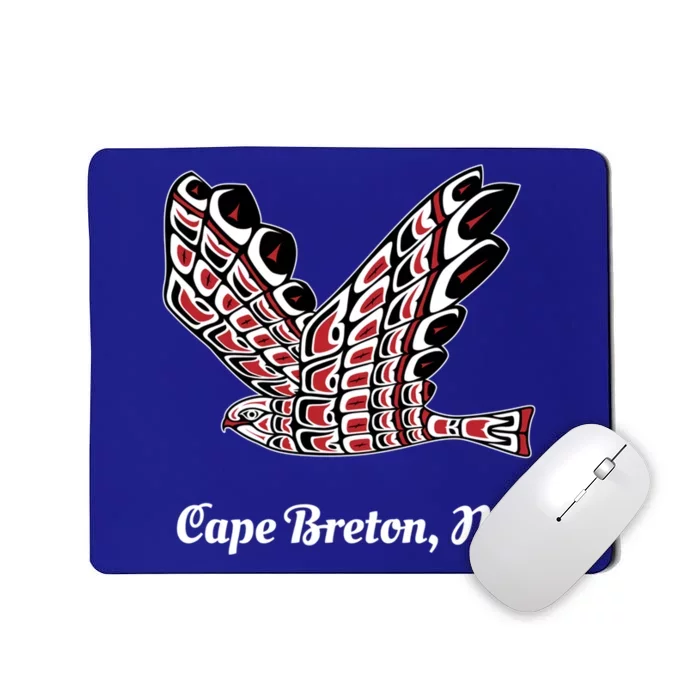 Cape Breton Ns Redtailed Hawk Native Bird Of Prey Art Gift Mousepad