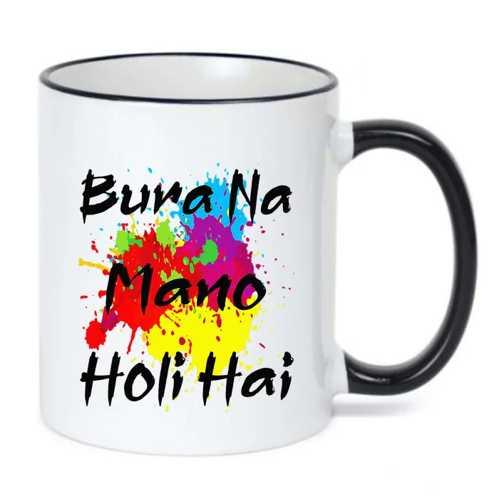 Cool Bura Na Mano Holi Hai Happy Holi Festival Black Color Changing Mug