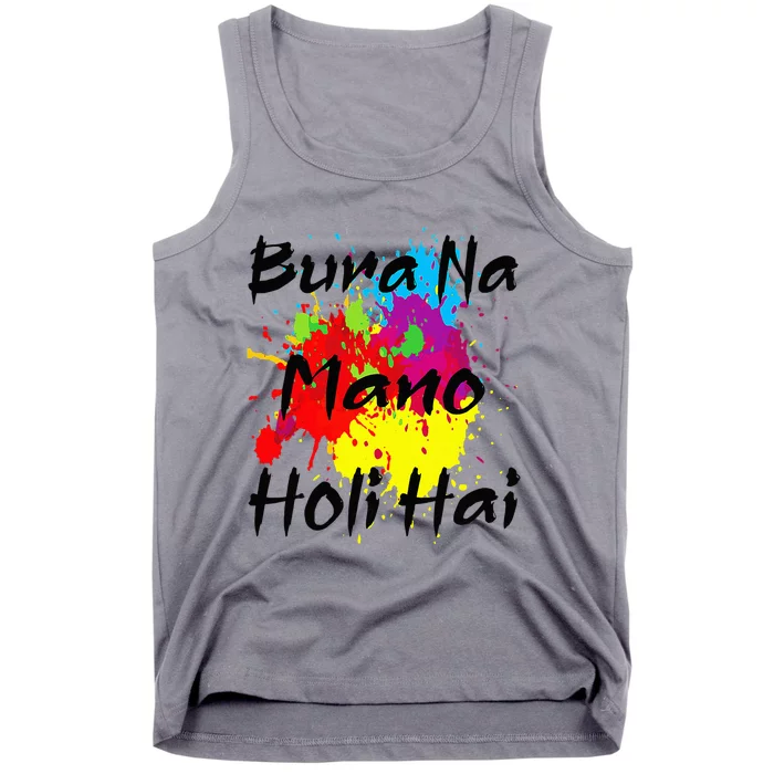 Cool Bura Na Mano Holi Hai Happy Holi Festival Tank Top