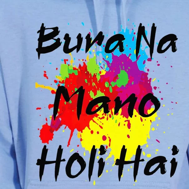 Cool Bura Na Mano Holi Hai Happy Holi Festival Unisex Surf Hoodie