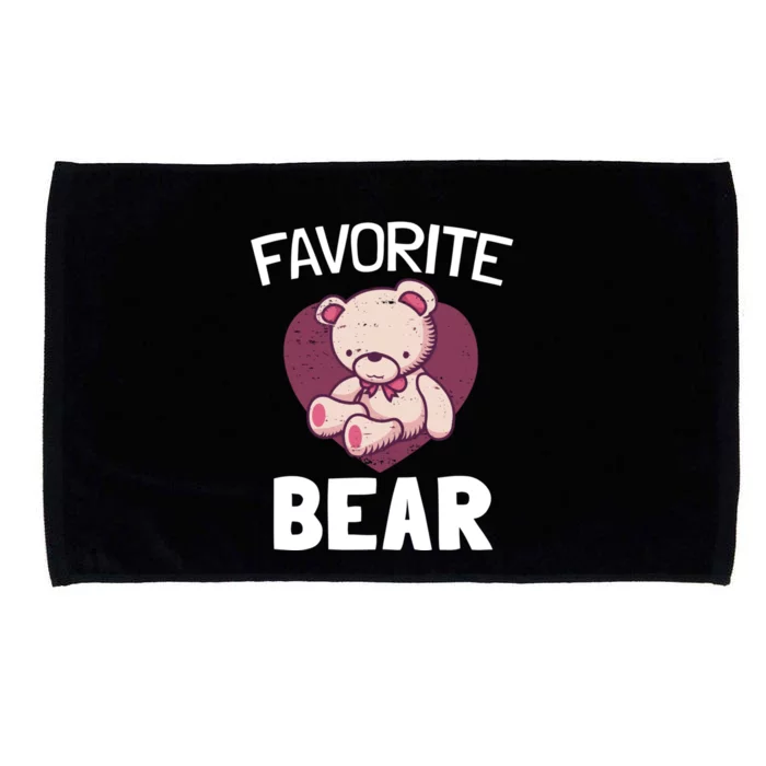 Cute Bear Nickname Heart In Love Gift For Lovers Gift Microfiber Hand Towel