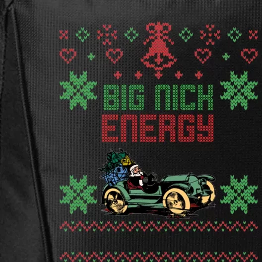 Christmas Big Nick Energy Ugly Sweater Cute Gift City Backpack