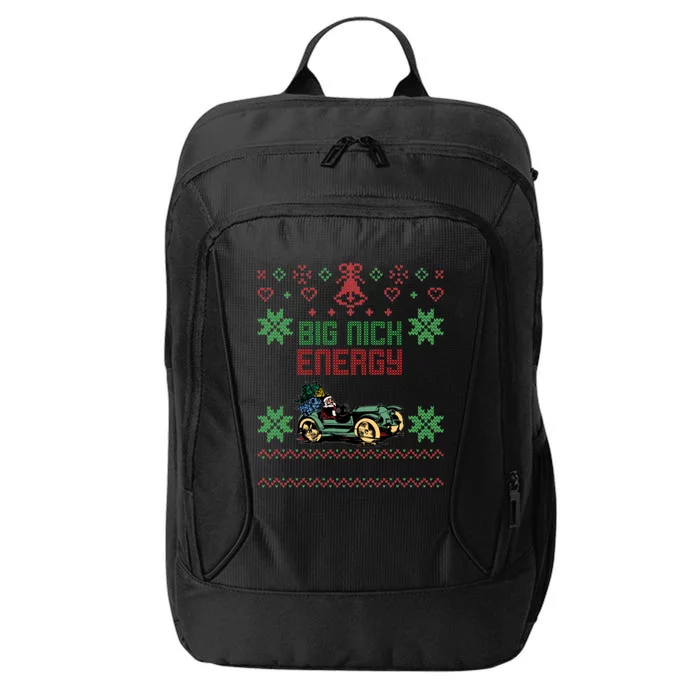 Christmas Big Nick Energy Ugly Sweater Cute Gift City Backpack