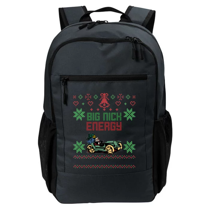 Christmas Big Nick Energy Ugly Sweater Cute Gift Daily Commute Backpack