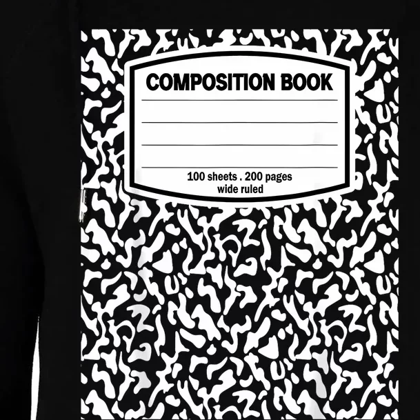 Composition Book Notebook Matching Group Halloween Teacher Womens Funnel Neck Pullover Hood