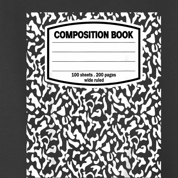 Composition Book Notebook Matching Group Halloween Teacher Toddler T-Shirt