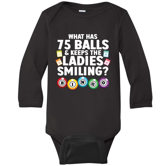 Cool Bingo Novelty Bingo Lover Bingo Player Baby Long Sleeve Bodysuit