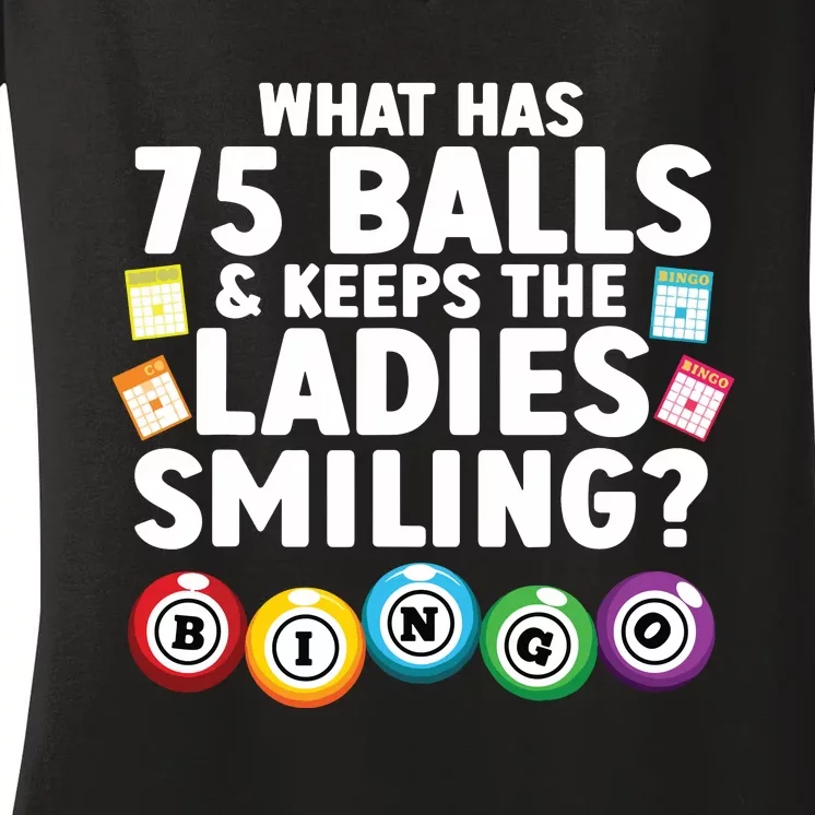 Cool Bingo Novelty Bingo Lover Bingo Player Women's V-Neck T-Shirt