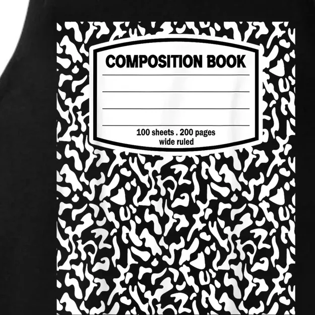 Composition Book Notebook Matching Group Halloween Teacher Ladies Tri-Blend Wicking Tank