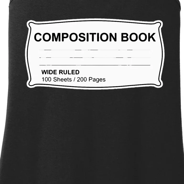 Composition Book Notebook Teachers Halloween Group Costume Ladies Essential Tank