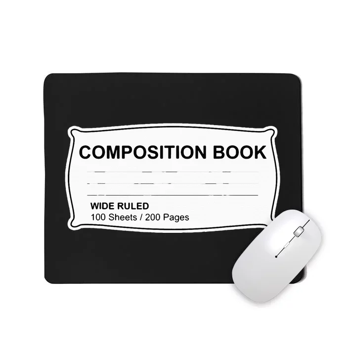 Composition Book Notebook Teachers Halloween Group Costume Mousepad