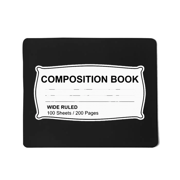 Composition Book Notebook Teachers Halloween Group Costume Mousepad