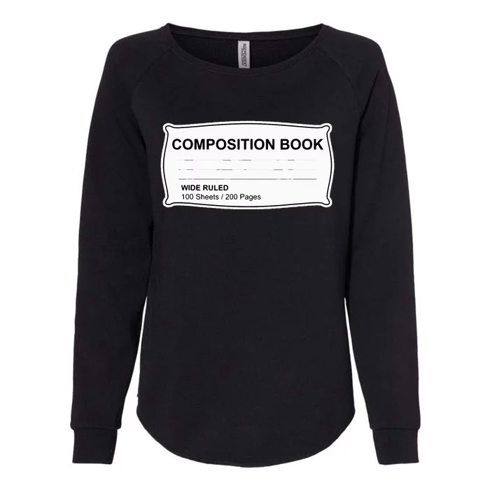 Composition Book Notebook Teachers Halloween Group Costume Womens California Wash Sweatshirt