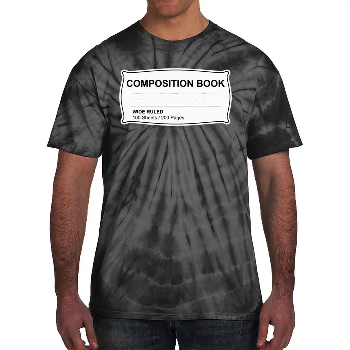 Composition Book Notebook Teachers Halloween Group Costume Tie-Dye T-Shirt