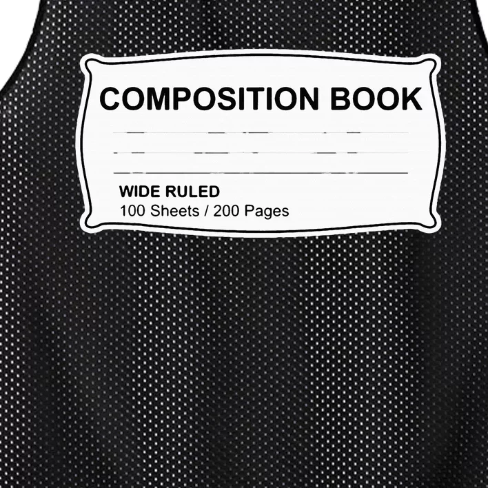 Composition Book Notebook TeacherS Halloween Group Costume Mesh Reversible Basketball Jersey Tank