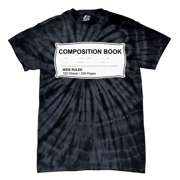 Composition Book Notebook TeacherS Halloween Group Costume Tie-Dye T-Shirt