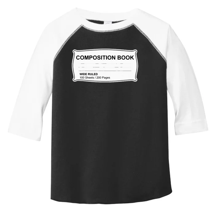 Composition Book Notebook TeacherS Halloween Group Costume Toddler Fine Jersey T-Shirt