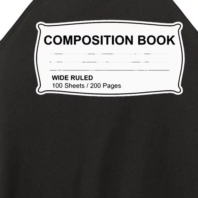 Composition Book Notebook TeacherS Halloween Group Costume Women’s Perfect Tri Rocker Tank