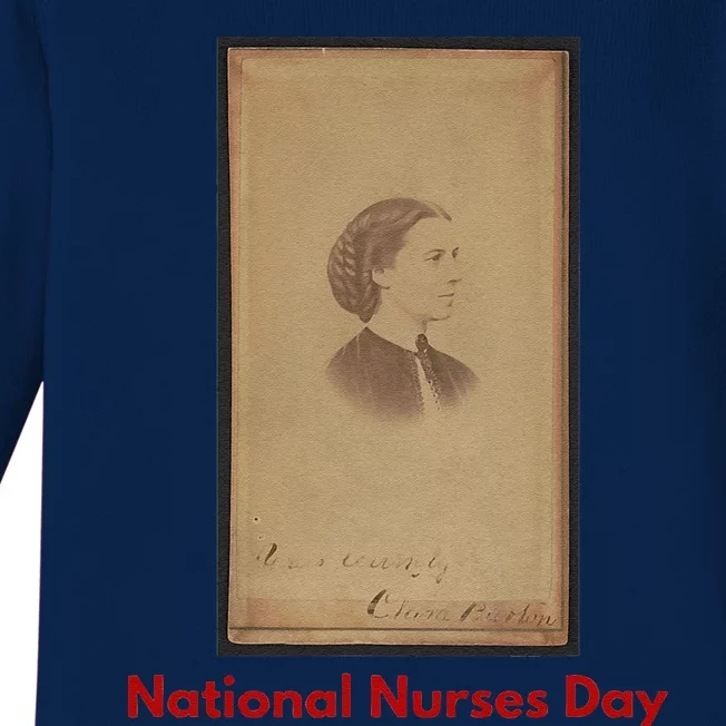 Clara Barton National Nurses Day Baby Long Sleeve Bodysuit