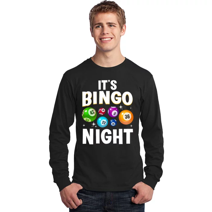 Cool Bingo Night Art Bingo Lover Bingo Player Long Sleeve Shirt