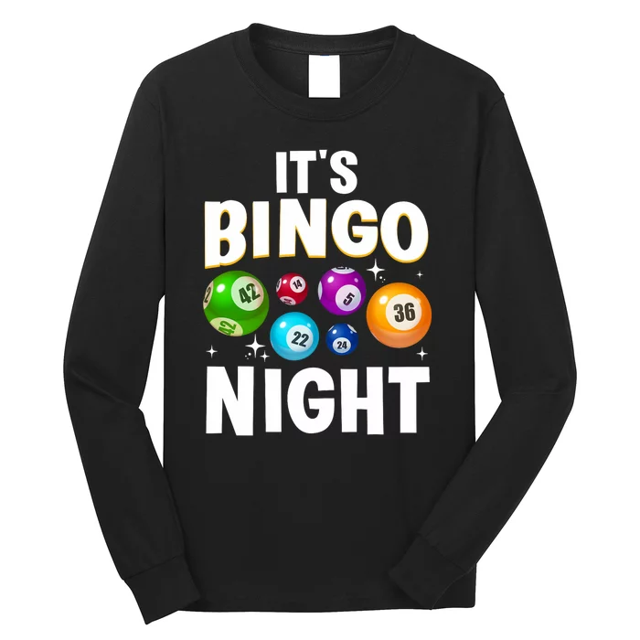 Cool Bingo Night Art Bingo Lover Bingo Player Long Sleeve Shirt