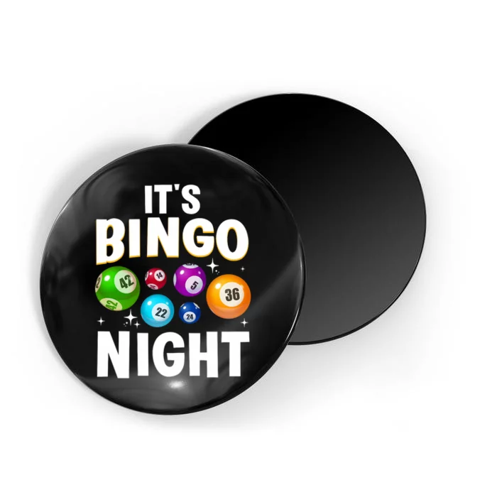 Cool Bingo Night Art Bingo Lover Bingo Player Magnet