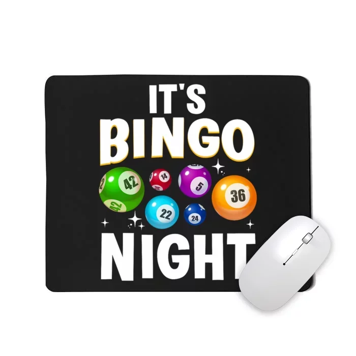 Cool Bingo Night Art Bingo Lover Bingo Player Mousepad