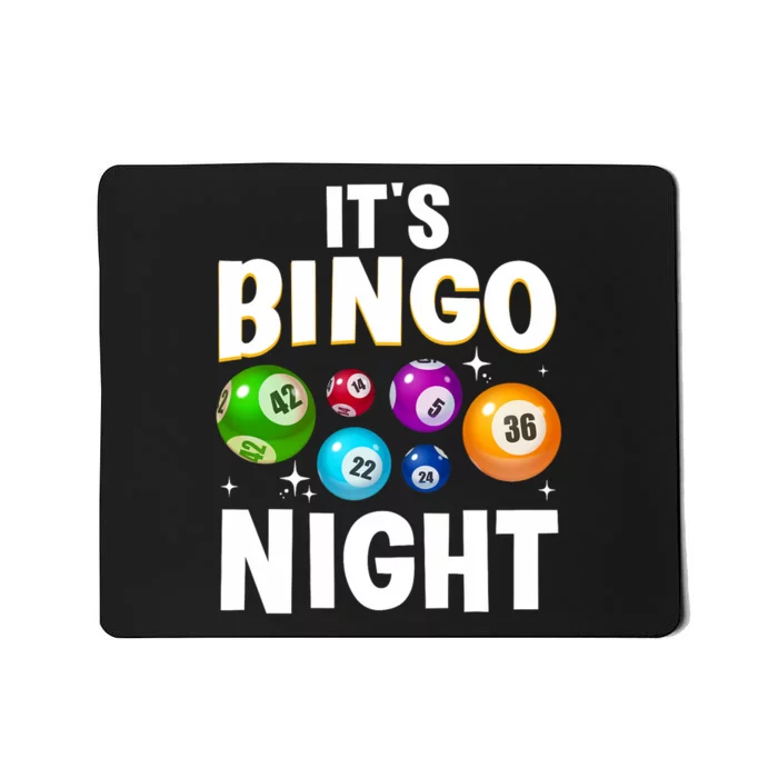 Cool Bingo Night Art Bingo Lover Bingo Player Mousepad